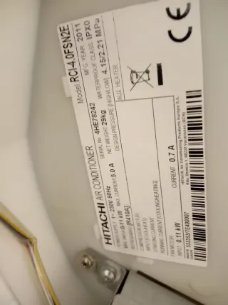 Placas Hitachi RCI-4.0FSN2E Unidad Interior