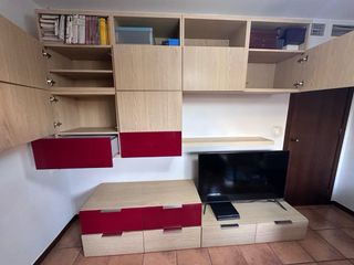 Muebles Modulares Ikea Madera Rojo desmontado