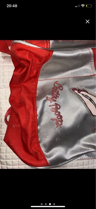 Mochila Betty Boop Roja y Plateada