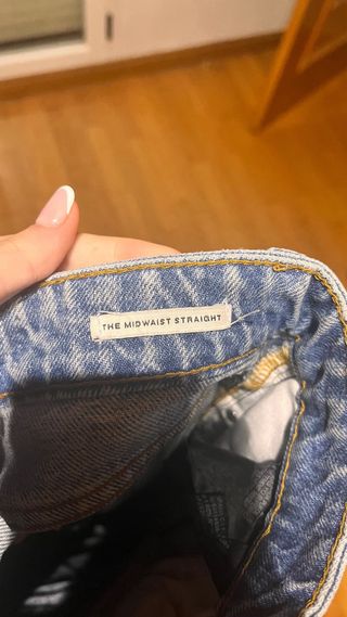 Vaqueros rectos tiro bajo zara