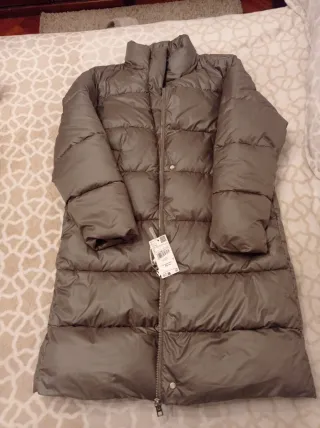 Plumífero Mango Gris Nuevo