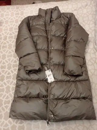 Plumífero Mango Gris Nuevo