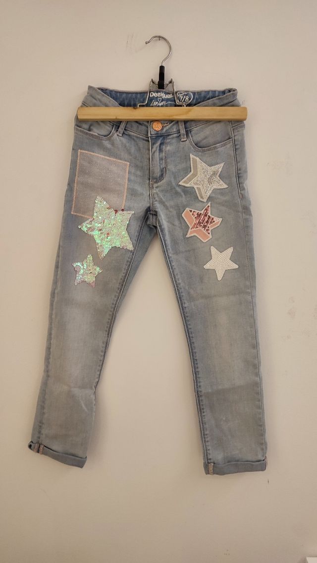 Pantalón tejano Desigual niña 7-8 años