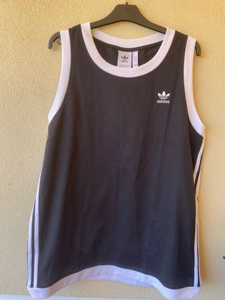 Camiseta sin mangas Adidas Training Negra