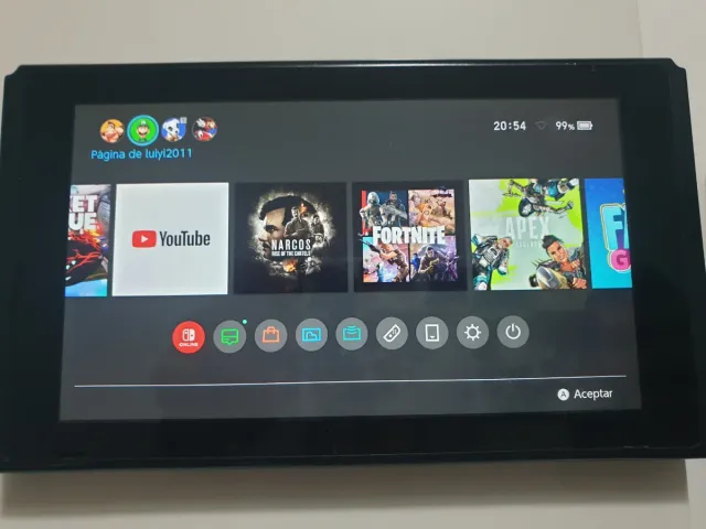 Nintendo Switch con caja