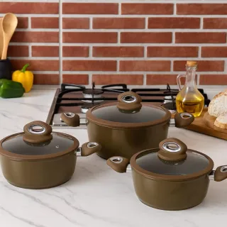 Set Tegami Pietra Lavica con Mestolo