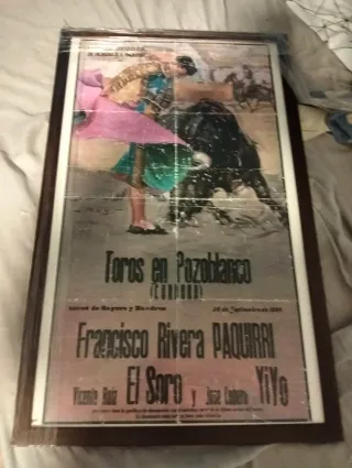 Cartel Toros Pozoblanco Francisco Rivera Paquirri