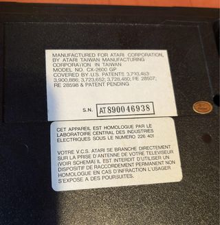 Atari 2600 Darth Vader Consola