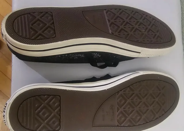 Zapatillas Converse All Star Manoletina Negro/Plat