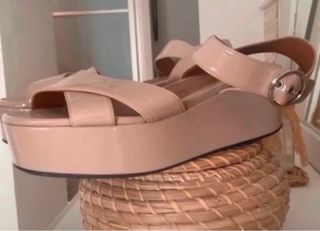 Sandalias Bimba y Lola Beige/Rosa
