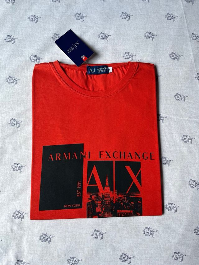 Camiseta Armani Exchange Roja Talla M
