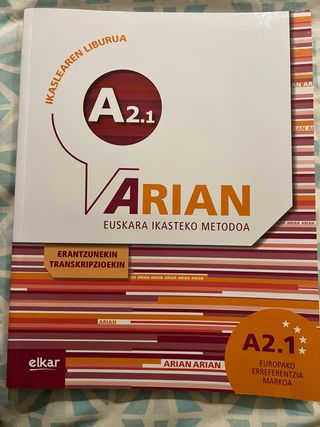 Arian A2.1 Ikaslearen liburua (+CD audioa)