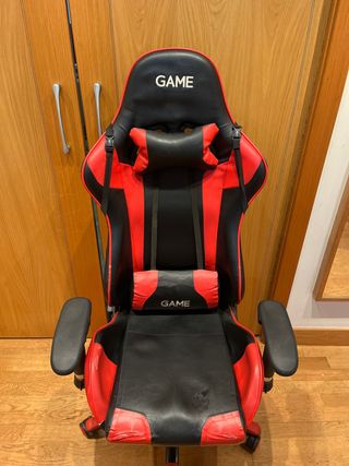 Silla gaming GAME negra y roja
