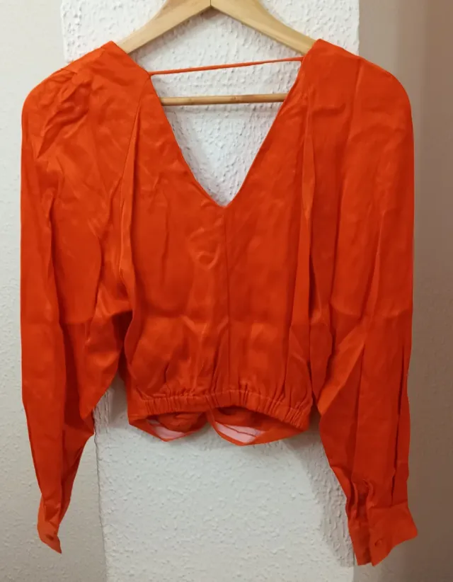 Blusa Mango Naranja Talla XS sin estrenar