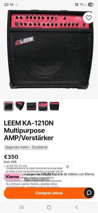 FENDER LEEM KA-1210N Amplificador Multiusos