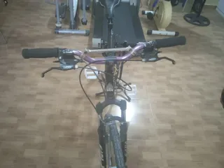 Bicicleta carretera fixie azul .personalizada