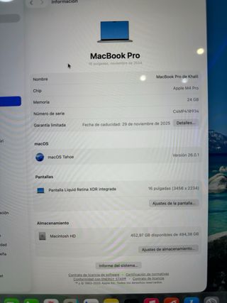 MacBook Pro Apple Gris/Plata