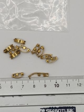 Lote 15 cierres latón pulsera collar