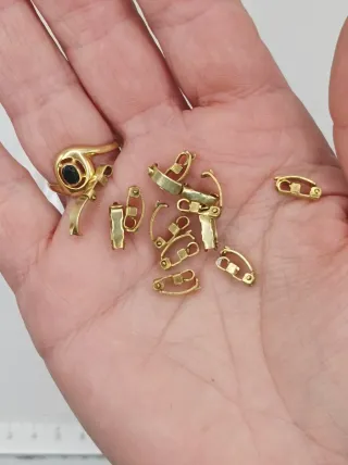 Lote 20 cierres de latón pulsera collar