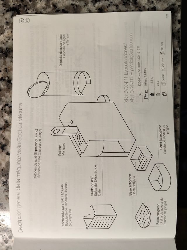 Cafetera Nespresso Blanca