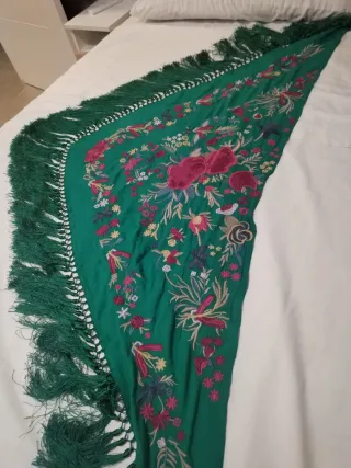 Traje Flamenca Verde Lunares Talla 40