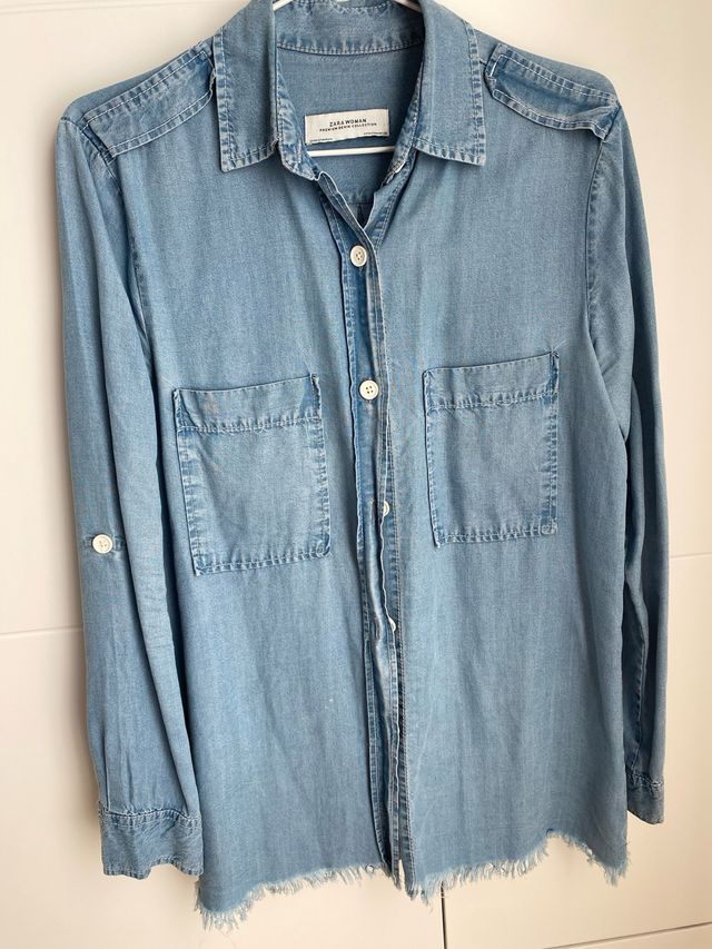 Camisa vaquera Zara Talla M