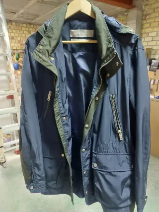 Chaqueta Zara Man azul y verde