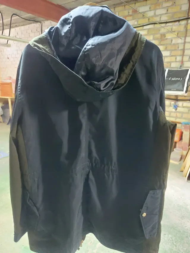 Chaqueta Zara Man azul y verde