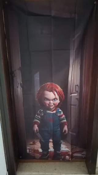 Striscione Chucky Halloween Feste Porte