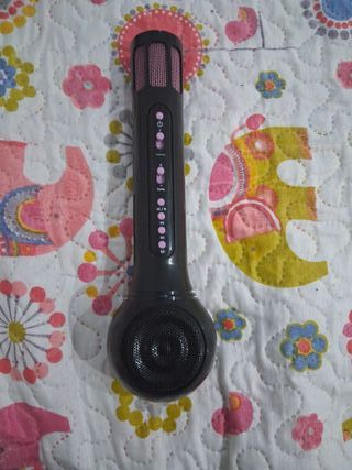 Micrófono Karaoke Rosa y Gris