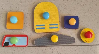 Puzzle madera bomberos parque infantil