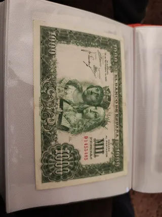 Billete 1000 pesetas Banco de España 1957