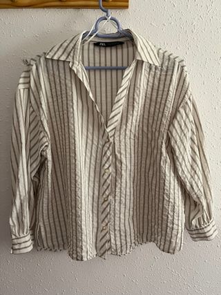 Camisa Zara Rayas Talla XS