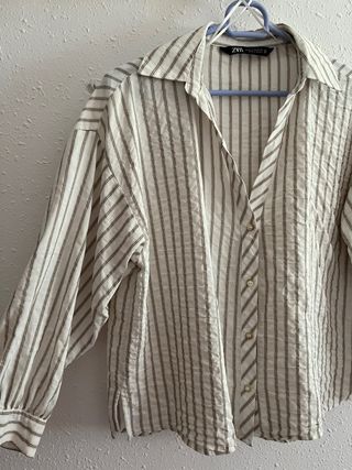 Camisa Zara Rayas Talla XS