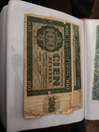 Billete 100 pesetas Banco de España 1936