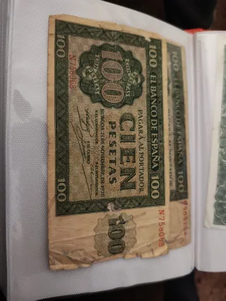 Billete 100 pesetas Banco de España 1936