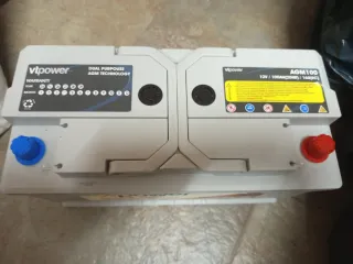 Batería AGM 100Ah VTPower Camper/Autocaravana