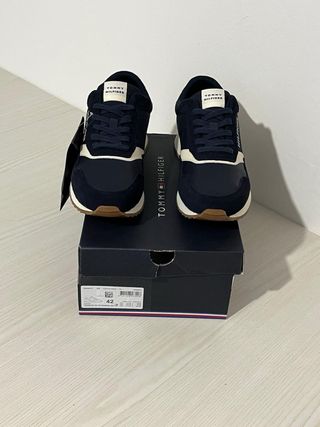 Scarpe Tommy Hilfiger Uomo Tg 42 Blu/Beige