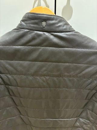 Chaqueta Piel Massimo Dutti Marrón 