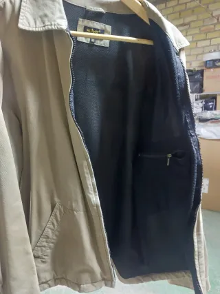Chaqueta Beige y Negra Hombre Talla XL