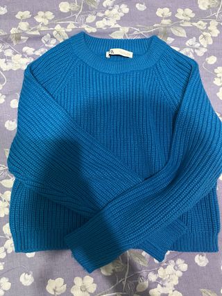 Jersey Zara Azul Talla Única