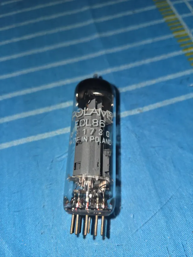 Válvula POLAMP ECL86 radio antigua de valvulas