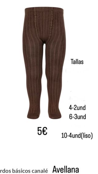 leotardos canalé Avellana cóndor