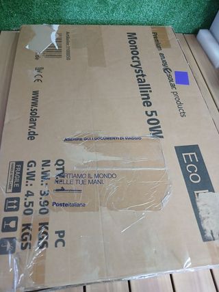 Panel Solar 50W 12V Monocristalino