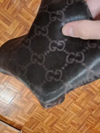 Sacchetto borsa porta scarpe Gucci setoso nero