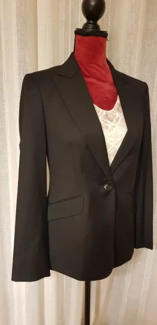 Traje Lana Negro Massimo Dutti
