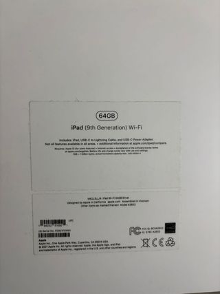 iPad 9ª Generación 64GB Plata