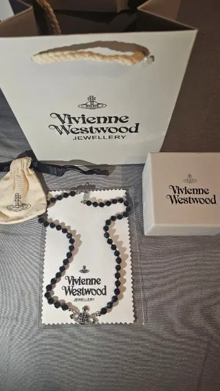 Collar Vivienne Westwood Messaline Negro