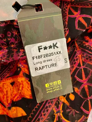 Vestito F**k Long dress S