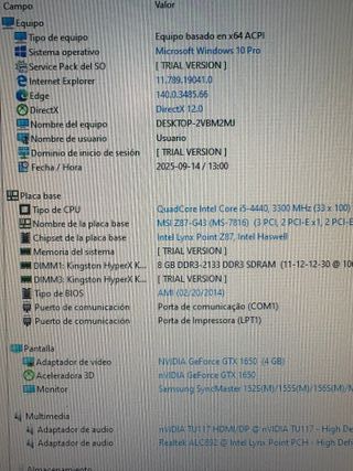 Torre de Ordenador Gaming I5 como nueva 